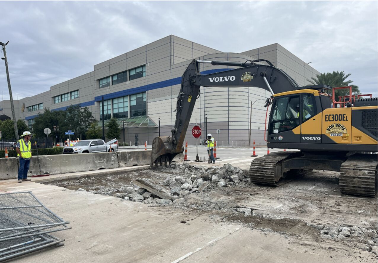 Construction at Henderson St. 