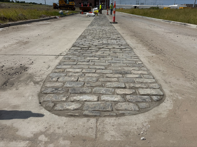 Photo of pavers on Race St.