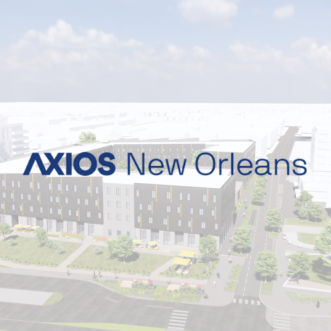 site rendering with WWL-AM logo in the foreground